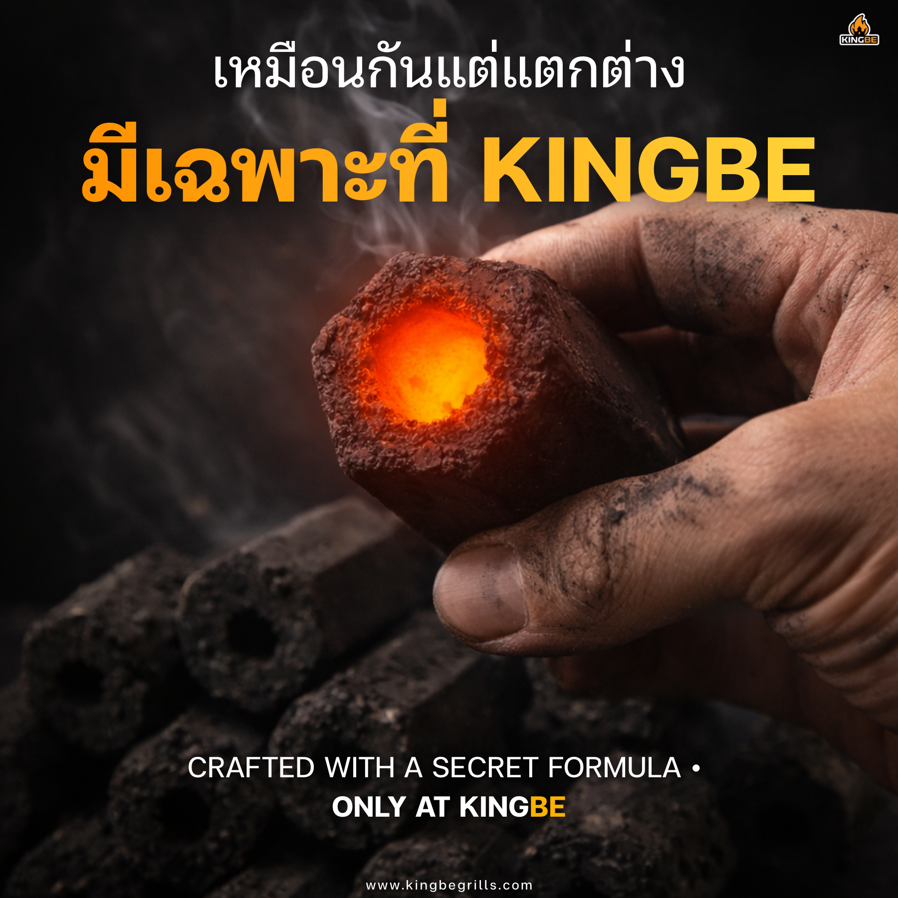 ถ่านอัดแท่ง KINGBE 1กล่อง บรรจุ30ก้อน_8